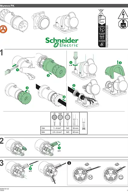 schneider施耐德Mureva PK FAST Connect Instruction sheet